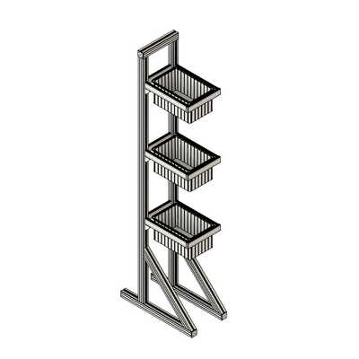 40-160-1SS MODULAR SOLUTIONS GUSSET BRACKET 18.5MM X 45MM WITH STAINLESS STEEL HARDWARE REINFORCEMENT ANGLE